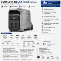 Портативная электростанция EcoFlow DELTA Pro 3 (4096 Втч) в Снежном