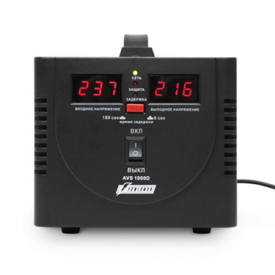 Стабилизатор напряжения Powerman AVS 1000D Black в Снежном