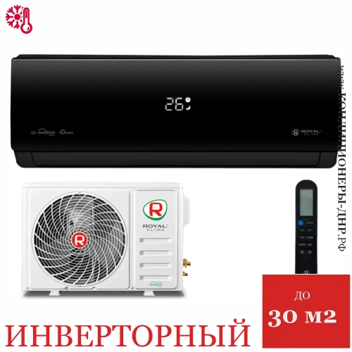 Кондиционер Royal Clima RCI-AN28HN Attica Nero Inverter в Снежном
